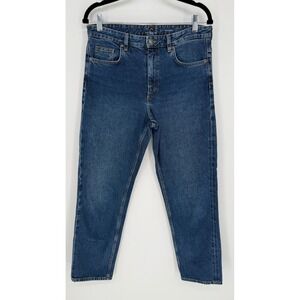 COS DARK WASH RELAXED FIT FULL LENGTH STRAIGHT LEG JEANS SIZE 27